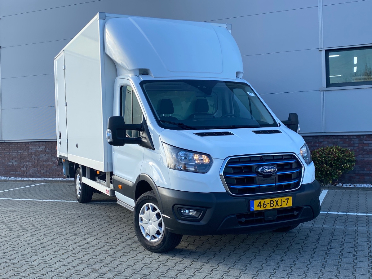 Ford E-Transit 425 L4H1 Trend 68 kWh Bakwagen + Klep DHOLLANDIA + Zijdeur