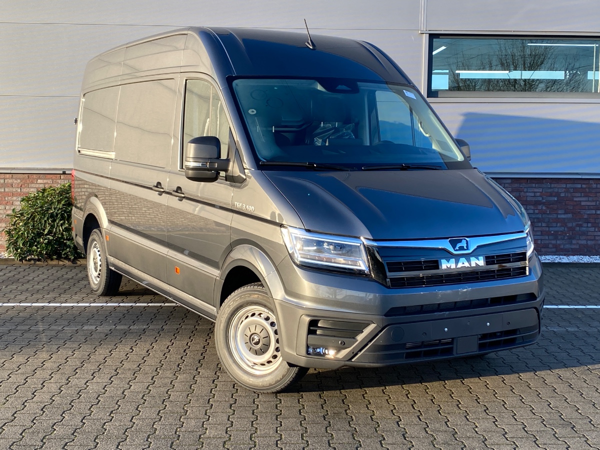 MAN TGE NW MODEL | 3.180 3.5t L3H3 2.0 TDI Aut. | Indium Grey | 2x Schuifdeur | LED | Climatronic | ErgoComfort | Keyless Go | Virtueel | Navi