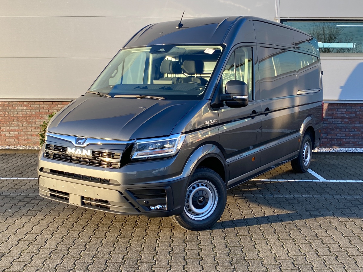 MAN TGE NW MODEL | 3.180 3.5t L3H3 2.0 TDI Aut. | Indium Grey | 2x Schuifdeur | LED | Climatronic | ErgoComfort | Keyless Go | Virtueel | Navi