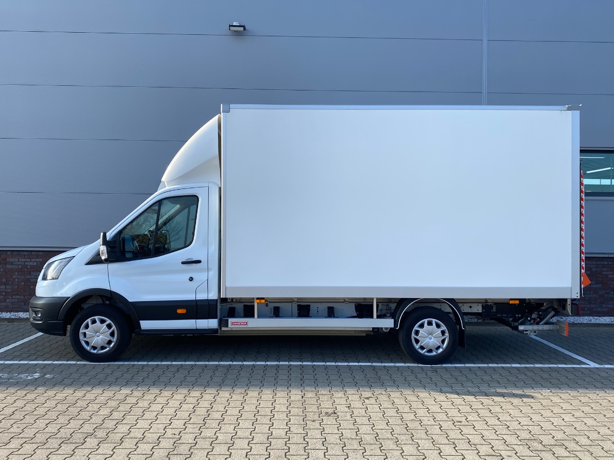 Ford E-Transit 425 L4H1 Trend 68 kWh Bakwagen + Klep DHOLLANDIA + Zijdeur