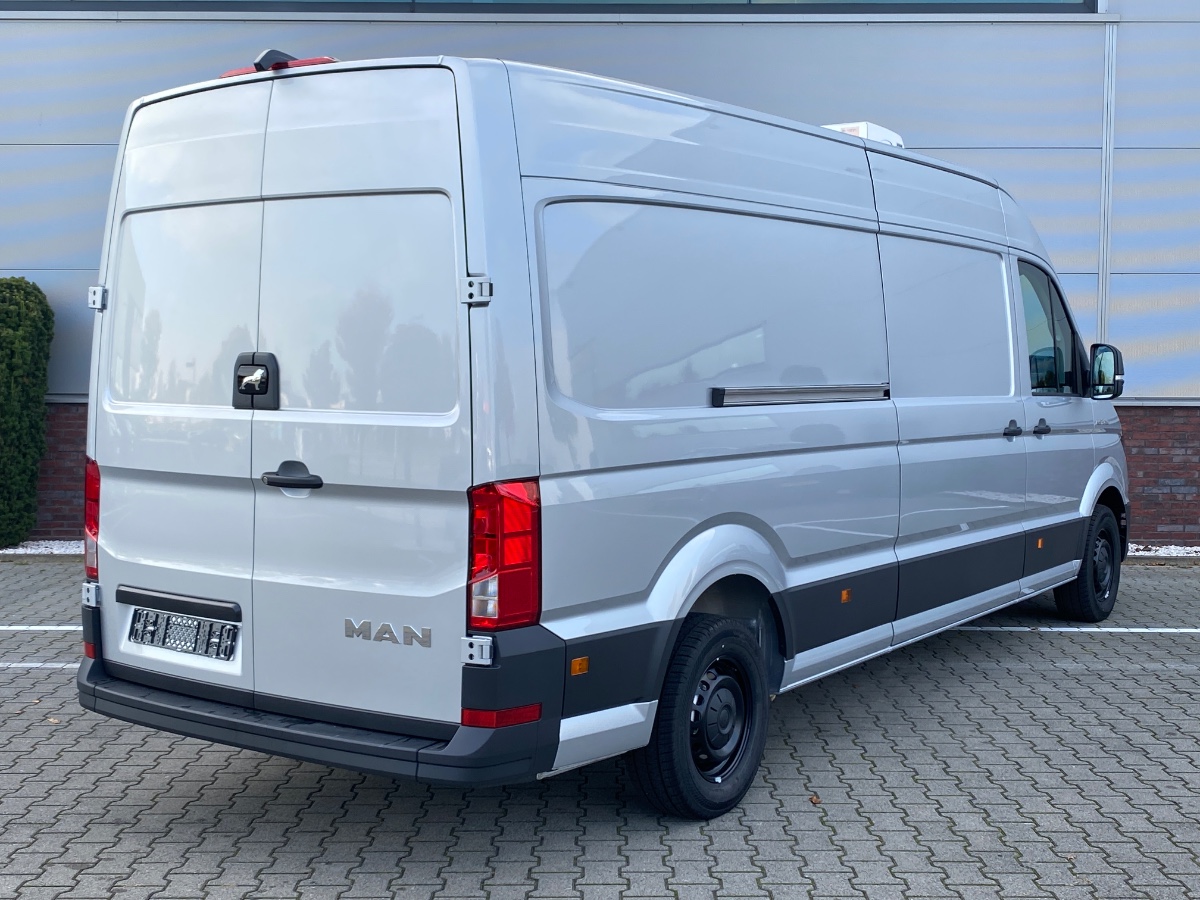 MAN TGE 3.180 L4H3 AUT FWD | Koelwagen Carrier Citimax 280 | ergoActive stoel | MAN Media Van Business | Camera | Reflexsilver