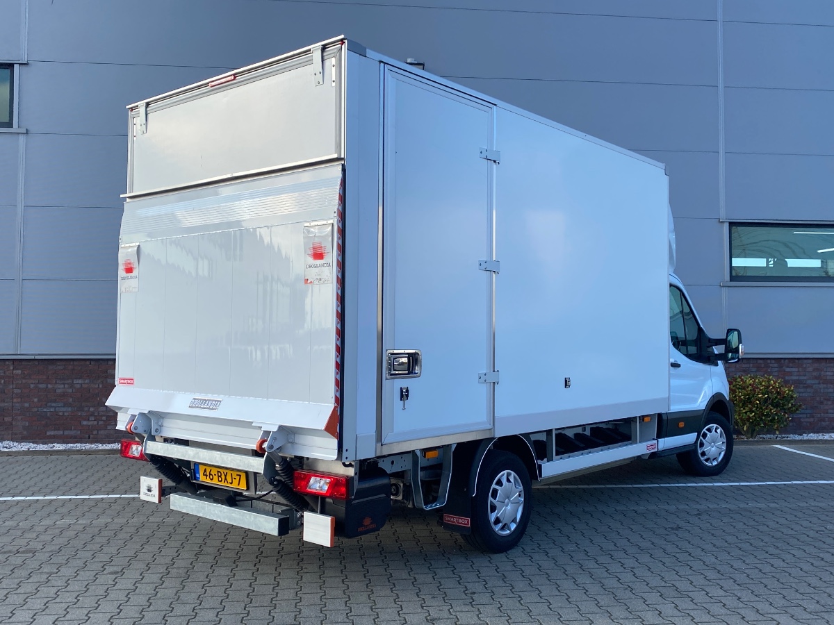 Ford E-Transit 425 L4H1 Trend 68 kWh Bakwagen + Klep DHOLLANDIA + Zijdeur