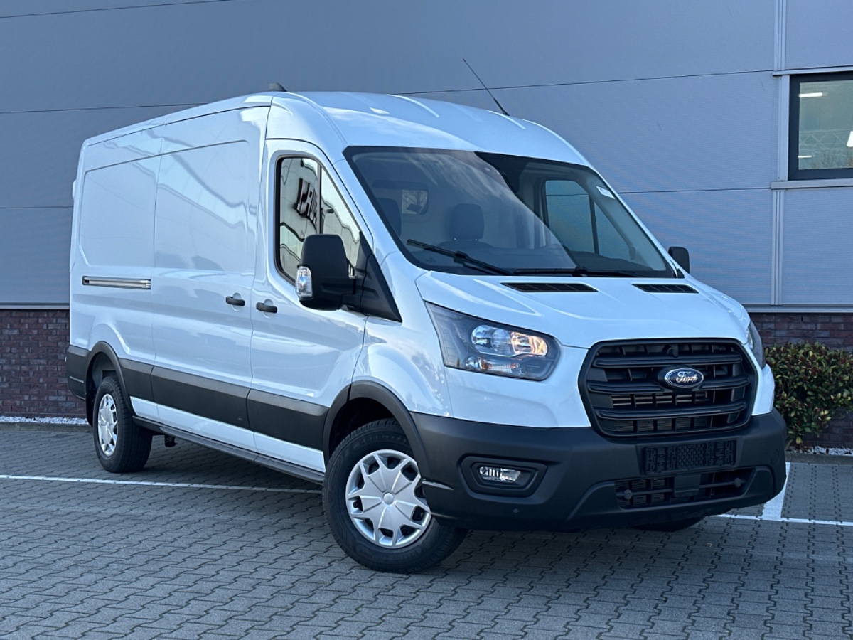 Ford Transit 350L 2.0 Ecoblue 165PK A10 – RWD – 3.5t Trekhaak – Stoelverw. – SYNC2 Camera – Allseasons – Standkachel