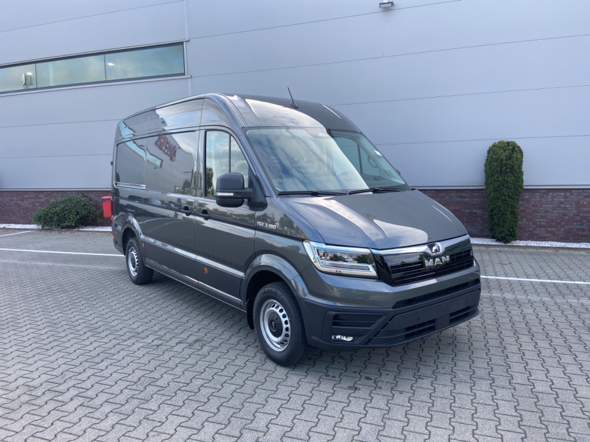 MAN TGE 3.180 L3H3 | NW MODEL | 2x Schuifdeur | LED | Climatronic | ErgoComfort | Keyless Go | Virtueel | Navi | Indium Grey
