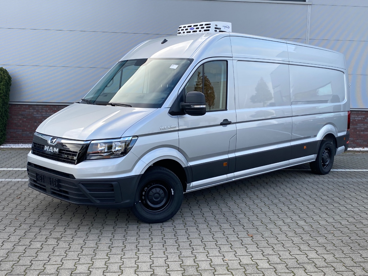 MAN TGE 3.180 L4H3 AUT FWD | Koelwagen Carrier Citimax 280 | ergoActive stoel | MAN Media Van Business | Camera | Reflexsilver