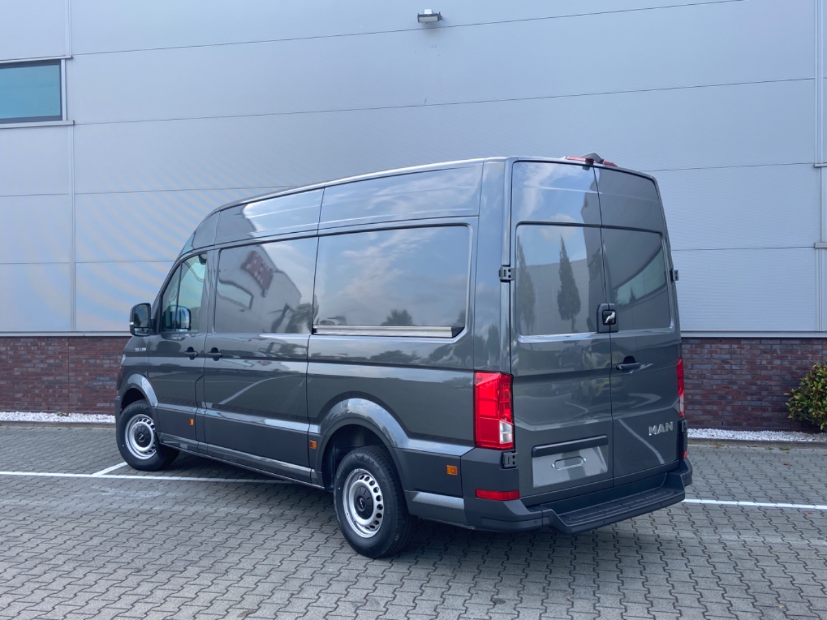 MAN TGE 3.180 L3H3 | NW MODEL | 2x Schuifdeur | LED | Climatronic | ErgoComfort | Keyless Go | Virtueel | Navi | Indium Grey