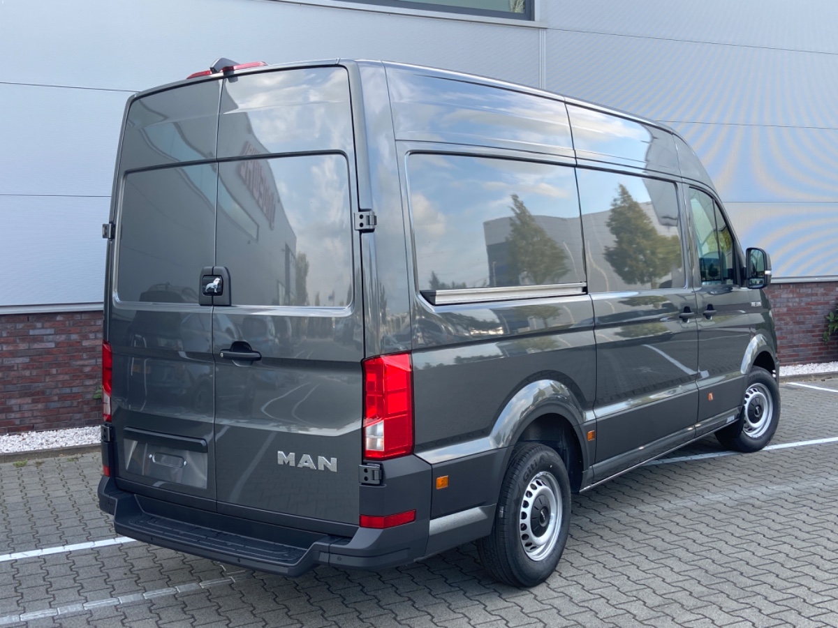 MAN TGE 3.180 L3H3 | NW MODEL | 2x Schuifdeur | LED | Climatronic | ErgoComfort | Keyless Go | Virtueel | Navi | Indium Grey
