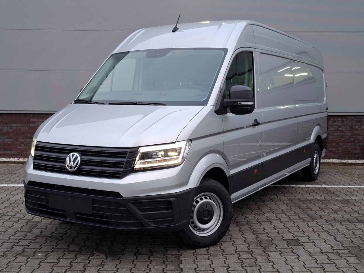 Volkswagen Crafter 35 2.0 TDI 140PK L4H3 Highline | LED | Climatronic | Leder stuur verwarm. | Comfortstoel | Stoelverw. | Trekhaakvoorb.| Reflex Silver