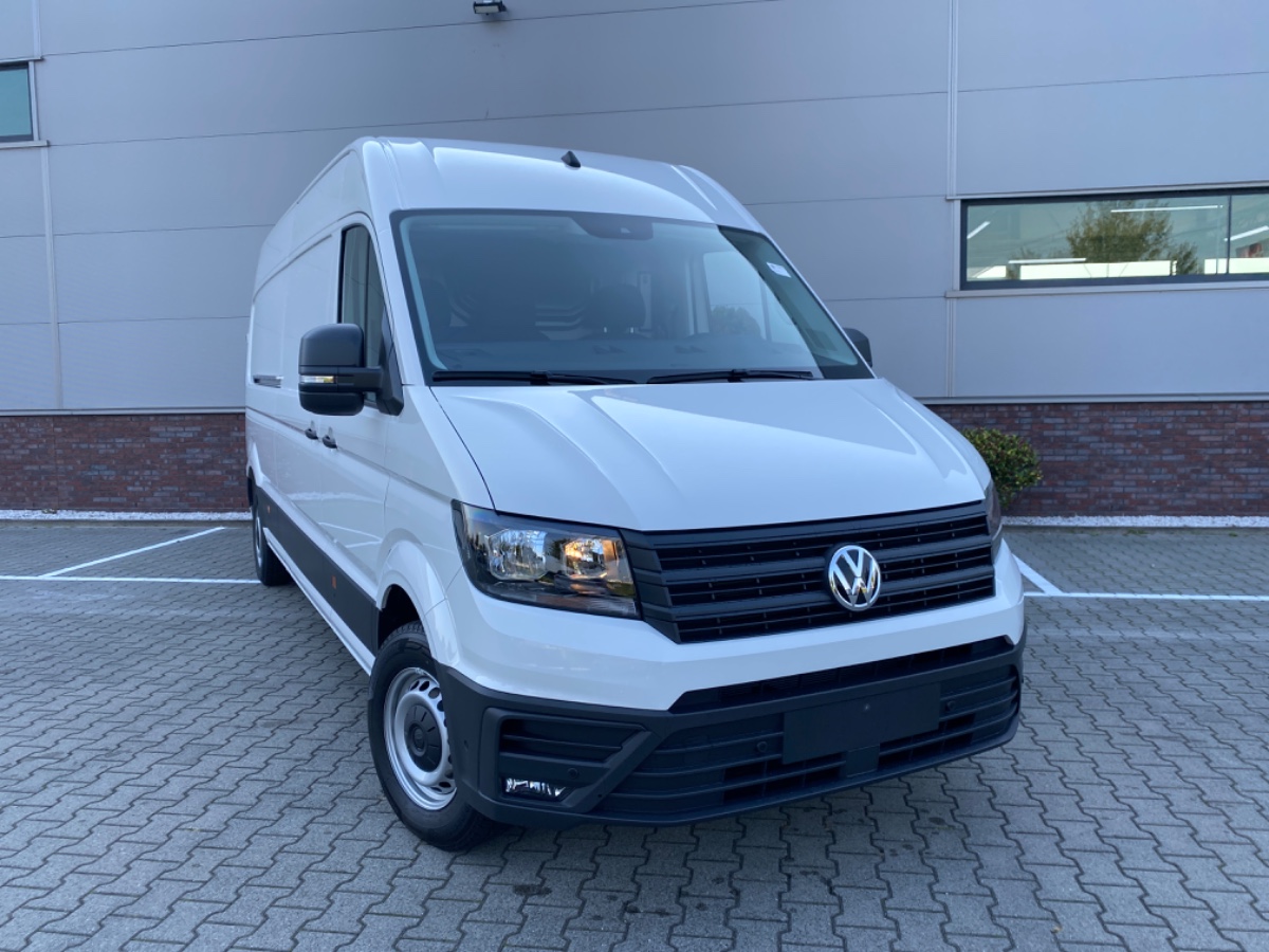 Volkswagen Crafter 35 2.0 TDI 177PK DSG L4H3 Highline FWD | Allseasons | Trekhaak + assist | Verzwaarde vooras | Bijrijdersbank met opbergvak | NWPRIJS 50.000 EX | 8x op voorraad